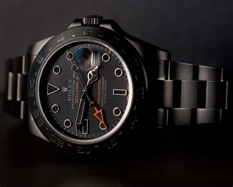 rolex acciaio nero prohunter|rolex watch house.